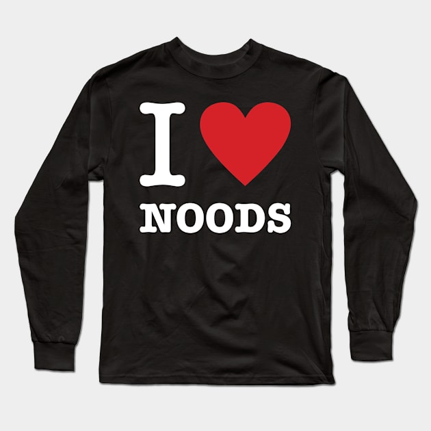 I Heart Noods Long Sleeve T-Shirt by NobleTeeShop